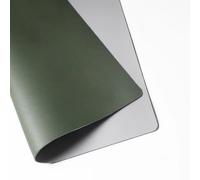 ZJIQOH Desk Protector Mat PU Leather Tablecloth Waterproof, Coffee Table Cover Rectangular with Rounded Corners, for Kitchen Worktop Desktop Office Conference(Dark green,80 x 130 cm)