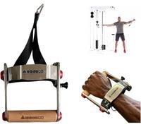 ZJIUWAN Lateral Raise Attachment, Stainless Steel Cable Workout Handle
