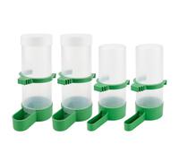ZJIVQO 4PCS Bird Water Dispenser Bird Water Feeder Parrot Automatic Water Dispenser Bird Drink Bird Cage Feeder and Drinker Set Hanging in Cage Accessories for Parrots Budgie Lovebirds
