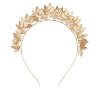 ZJIVQO Leaf Headband,Gold Leaves Headband,Fashionable Gold Leaf Headband,Roman Leaf Crown Gold Bay Leaf Headband for Women Girls Bridesmaid Bride,Golden