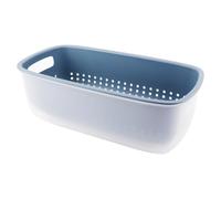 ZJIVQO Sinks Basket Kitchen Colanders Bowl Set Strainer Bowl 2-in-1 Multi-Function Filter Bowl Set Double-Layer Food Strainer for Filter Kitchen Waste and Wash Vegetables Fruits,Blue