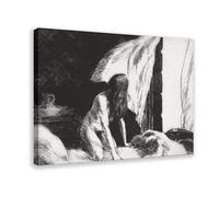 ZJIXAOSD Edward Hopper, Evening Breeze, 1921 Canvas Modern Poster Wall Art Prints Paintings Living Room Bedroom Decor 16x24inch(40x60cm)