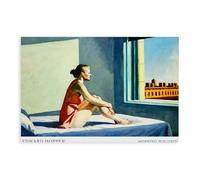 ZJIXAOSD Edward Hopper Morning Light 1952 Retro Student Dormitory Canvas Art Wall Decor Posters Home Bar Restaurant Garage Cafe Logo Gift 12x18inch(30x45cm)
