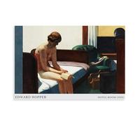 ZJIXAOSD Edward Hopper's Hotel Room 1931 Canvas Modern Poster Wall Art Prints Paintings Living Room Bedroom Decor 12x18inch(30x45cm)