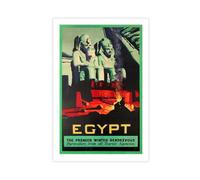 ZJIXAOSD Egypt, The Premier Winter Date Vintage Travel Poster Canvas Art Wall Decor Posters Home Bar Restaurant Garage Cafe Logo Gift 16x24inch(40x60cm)