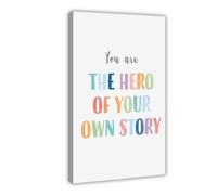 ZJIXAOSD Game Room, Motivational Poster, Positive Affirmation, Logo Canvas Art Wall Decor Posters Home Bar Restaurant Garage Cafe Logo Gift 20x30inch(50x75cm)