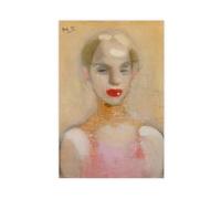 ZJIXAOSD Helene Schjerfbeck - Circus Girl Canvas Modern Poster Wall Art Prints Paintings Living Room Bedroom Decor 24x36inch(60x90cm)