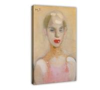 ZJIXAOSD Helene Schjerfbeck - Circus Girl Canvas Modern Poster Wall Art Prints Paintings Living Room Bedroom Decor 12x18inch(30x45cm)