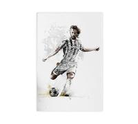 ZJIXAOSD Inspiring Aesthetics, Sports And Moments of New Achievements, Football Style Poster 1 Canvas Art Wall Decor Posters Home Bar Restaurant Garage Cafe Logo Gift 20x30inch(50x75cm)