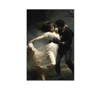 ZJIXAOSD Lilith And Her Lover Escape from The Garden, Retro, Dark Canvas Modern Poster Wall Art Prints Paintings Living Room Bedroom Decor 24x36inch(60x90cm)