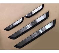 ZJIZOU 4 Pcs Car Door Sill Protector For Mazda Cx-3 2017 2018, Stainless Steel Door Sill Scuff Plate Anti Scratch Sticker Car Accessories