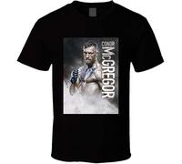 ZJKACNUK Conor McGregor The Notorious UFC Boxing Men's Black T Shirt 100% Cotton Shirt