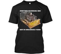 ZJKACNUK NWT Killdozer Sometimes Reasonable Men Must Do Unreasonable T-Shirt Size