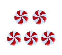 ZJKESDIOAW Christmas Candy Shape Door Handle Covers Christmas Kitchen Decorations Red Peppermint Decorative Cupboard Knob Covers for Kitchen Door Knobs Cabinet Living Room 1/3/5/12/24PCS