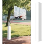 ZJKXJH Basketball Hoop Rod Pads for Safety, Outdoor All Weather Pole Pad, Anti Knock Column Protection Pole Mat, Square Pole Padding Wrap Around, 180cm/70.9in High(White,15x15cm/5.9x5.9in)