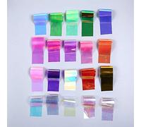 ZJL220 20Pc Shiny Magic Color Aurora AB Effect Reflective Mirror Papers DIY Epoxy Resin Jewelry Fillings Resin Mold Jewelry DIY