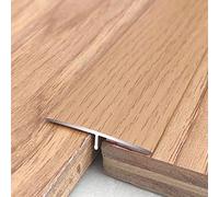 ZJMAMA Threshold Strip Floor Transition Strip T Molding, Vinyl Flooring/Laminate Uneven Floors Reducer Flute with Wood Grain, Waterproof Edge Trim for Doorways/Balcony