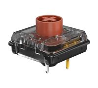 Zjmehty Kailh Choc V2 Brown Low Profile Switches for Mechanical Keyboard,4-Pin 50gf Tactile RGB/SMD/MX Switch(72pcs,Choc V2 Brown)