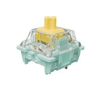 Zjmehty Kutethy X Gateron Jade Series Double-Stage Spring Mechanical Keyboard Switch Yellow V3 Pro, 3-Pin 55gf Linear/Pre Lubed/RGB/LED Switch (Yellow V3 Pro, 36 Pieces)
