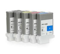 ZJNWTVUH 1 set 6pc Compatible Ink Cartridge Compatible With IPF TM200 TM205 TM300 TM305 PFI120