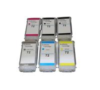 ZJNWTVUH 130ml Empty Refillable Ink Cartridge With ARC Chip Compatible With 72 Compatible With Designjet Printers Including T610 T770 T790 T1100 T2300 T795