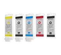ZJNWTVUH 260ml 5 Pack Empty Refillable Ink Cartridges No Chip Compatible With Printers IPF6350 6000S 6300S 6100 5100(260ml No chip 5Color)