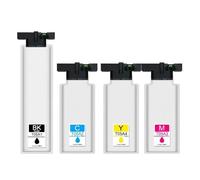 ZJNWTVUH 4PCS Compatible Ink Cartridge Pigment Ink T05A1 T05A2 T05A3 T05A4 For WorkForce Pro WF-C878R WF-C879R C878R Printer Ink Bag(4color)