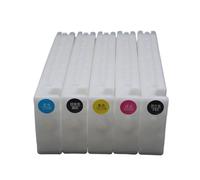 ZJNWTVUH Compatible 5 Color 700ML EMPTY Refill Ink Cartridge With Chip And Ink Bag Compatible With SureColor T3000 T5000 T7000 T3200 T5200 T7200