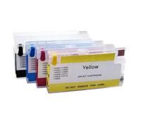 ZJNWTVUH EMPTY Compatible Refill Ink Cartridge Set Of 4 With Auto Reset Chip Compatible With DesignJet T120 T520 Printers