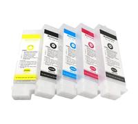 ZJNWTVUH Empty No chip 260ml PFI101 102 103 105 Refillable ink Cartridge Compatibility iPF6350 6000S 6300S 6100 5100 Printer(260ml No chip 5Color)