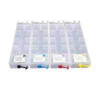 ZJNWTVUH Empty Refillable Ink Cartridge T11G T11H T11F Compatible With WorkForce Pro WF C5890DWF C5890 C5390 C5810 Without Chip(4pcs 1set-No Chip)