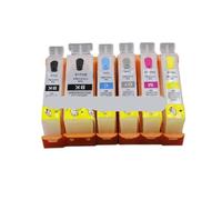 ZJNWTVUH PGI125 EMPTY Refillable Ink Cartridge Set Grey Compatible With MG6110 MG6210 MG8110 MG8210 6pcs