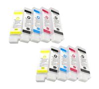 ZJNWTVUH Refillable Ink Cartridge Set PFI101 PFI102 PFI103 PFI105 No Chip 260ml Compatible With IPF655 IPF755 IPF5000 IPF681 IPF781 Printers(260ml No chip 2Set)