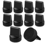 ZJoey 10 Pcs Leather Sponge Applicators, Plastic Handle, for Shoes, Boots Care, Leather Cleaner, Suede Cleaner, Color Restorer, Shoe Polisher, Dye, Paint etc