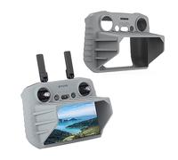 ZJRXM Air 3 RC 2 Protective Silicone Case Cover with Sun Hood, 2 in 1 Controller Protector Sunhood for DJI Air 3 RC 2 Remote Controller Accessories (D)