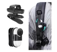 ZJRXM Backpack Shoulder Strap Holder for Insta360 GO 3S/GO 3 Action Camera Accessories, with 360° Rotation, Quick Attachment, Compact and Portable