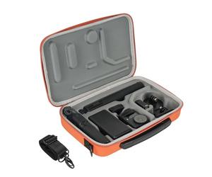 ZJRXM Case for DJI Action 6 Accessories, PU Storage Bag, Portable Travel Bag Case for DJI Action 6 Camera Adventure Combo, orange, plain