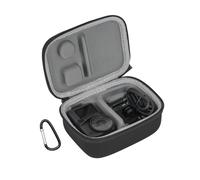 ZJRXM Case for DJI Action 6 Accessories, PU Storage Bag, Protective Carry Bag for DJI Action 6 Camera, black, plain