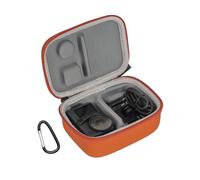 ZJRXM Case for DJI Action 6 Accessories, PU Storage Bag, Protective Carry Bag for DJI Action 6 Camera, orange, plain