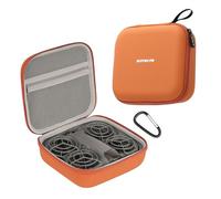 ZJRXM Neo 2 Protective Case PU Case Bag Carry Bag for DJI Neo 2 Drone Accessories, Portable and Compact, orange, Mittelgroß, plain