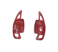 ZJSSJZ Steering Wheel Shift Paddle 2pcs/lot Car Sports Steering Wheel Shift Paddle Shifter for A3 A4 A5 A7 A8 S3 S4 S5 S6 S7 2020 2021 ABS Carbon Fiber(Pearl Red)