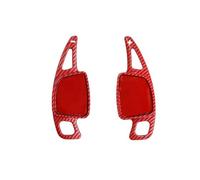 ZJSSJZ Steering Wheel Shift Paddle 2pcs/lot Car Sports Steering Wheel Shift Paddle Shifter for A3 A4 A5 A7 A8 S3 S4 S5 S6 S7 2020 2021 ABS Carbon Fiber(Carbon Red)