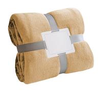 ZJUNLI Throw Blanket 90 x 120 cm Warm Sofa Throw Easy Care for Bed Sofa Couch Home Decor, Camel