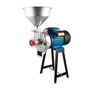 ZJWD Heavy Duty Electric Grain Mill Grinder, Wet & Dry Cereals, Corn Mill, with Funnel for Flour, Rice, Feed, Coffee, Pellet in Powder