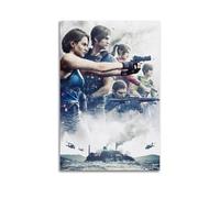 ZJWIFHWW Resident Evil Death Island Animation Poster1 Poster Decorative Painting Canvas Wall Posters And Art Picture Print Modern Family Bedroom Decor Posters 16x24inch(40x60cm)