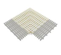 ZJXANMZ ABS Swimming Pool 90° Angle Overflow Drain Grate, Shower Floor Drain Cover, Channel Drain Grill, Gutter Drainage Cover, Garden Garage Driveway (Color : White, Size : 35x