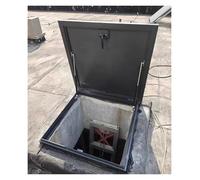 ZJXANMZ Custom Roof Access Hatch - Rectangular Flat Wellhead Lid, Rainproof Cellar Cover, Attic Skylight Covers, 21.7"x31.5" (55x80cm) for Easy Roof Exit and Safe Access