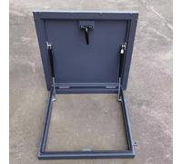 ZJXANMZ Galvanized Metal Roof Hatch - Waterproof Skylight Access Hatch for Maintenance, Loft Ventilation & Escape Door, 80x65cm (31.5x25.6) - Perfect for Home & School