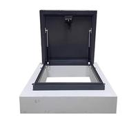 ZJXANMZ Heavy Duty Roof Access Hatch Door - Weatherproof Skylight Rain Cover for Secure Maintenance Access, Manhole & Cellar Exit, Size 25.6"x19.7" (65x50cm)