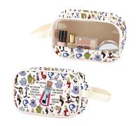 ZJXHPO Kuzco Emperors Clear Makeup Bag Kuzco Poison Chosen Specially To Kill PU Leather Cosmetic Bag With Handle, Kill Poison PU, No